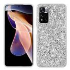 For  Xiaomi Redmi Note 11 Pro/Redmi Note 11E Pro 4G Global/Redmi Note 11E Pro 5G Global Glitter Powder Shockproof TPU Phone Case(Silver) - 1