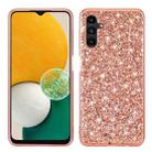 For Samsung Galaxy A13 5G Glitter Powder Shockproof TPU Phone Case(Rose Gold) - 1