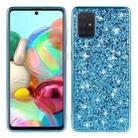 For Samsung Galaxy A73 Glitter Powder Shockproof TPU Phone Case(Blue) - 1