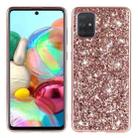 For Samsung Galaxy A73 Glitter Powder Shockproof TPU Phone Case(Rose Gold) - 1