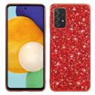 For Samsung Galaxy M23/F23 Glitter Powder Shockproof TPU Phone Case(Red) - 1
