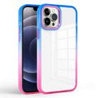 Colorful Gradient Phone Case For iPhone 13(Blue + Rose Red) - 1