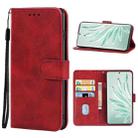 For Honor 70 Leather Phone Case(Red) - 1