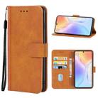 For vivo X70t Leather Phone Case(Brown) - 1