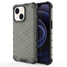 For iPhone 14 Shockproof Honeycomb PC + TPU Phone Case (Black) - 1