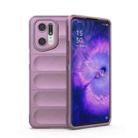 For OPPO Find X5 Pro Magic Shield TPU + Flannel Phone Case(Purple) - 1