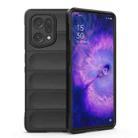 For OPPO Find X5 Magic Shield TPU + Flannel Phone Case(Black) - 1