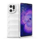 For OPPO Find X5 Magic Shield TPU + Flannel Phone Case(White) - 1