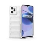 For OPPO Realme C35 Magic Shield TPU + Flannel Phone Case(White) - 1