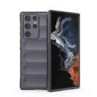 For Samsung Galaxy S22 Ultra 5G Magic Shield TPU + Flannel Phone Case(Dark Grey) - 1
