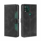 For Motorola Moto G Stylus 2022 Stitching Skin Feel Magnetic Buckle Horizontal Flip PU Leather Case(Black) - 1