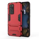 For Huawei P40 Pro PC + TPU Shockproof Protective Case with Holder(Red) - 1