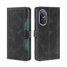 For Huawei Nova 9 SE Stitching Skin Feel Magnetic Buckle Horizontal Flip PU Leather Case(Black) - 1