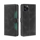 For Blackview A95 Stitching Skin Feel Magnetic Buckle Horizontal Flip PU Leather Case(Black) - 1