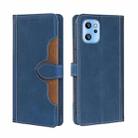 For UMIDIGI A13/A13 Pro/A13S Stitching Skin Feel Magnetic Buckle Horizontal Flip PU Leather Case(Blue) - 1
