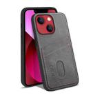 For iPhone 13 mini KSQ Calf Texture All-inclusive PU Phone Case (Grey) - 1