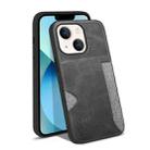 For iPhone 13 KSQ Calf Texture All-inclusive PU Phone Case(Grey) - 1