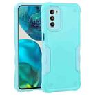 For Motorola Moto G52 Non-slip Armor Phone Case(Mint Green) - 1