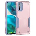 For Motorola Moto G52 Non-slip Armor Phone Case(Rose Gold) - 1