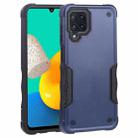 For Samsung Galaxy M32 / M22 / M21 Non-slip Armor Phone Case(Blue) - 1