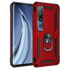 For Xiaomi Mi 10 Pro Shockproof TPU + PC Protective Case with 360 Degree Rotating Holder(Red) - 1