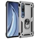For Xiaomi Mi 10 Pro Shockproof TPU + PC Protective Case with 360 Degree Rotating Holder(Silver) - 1