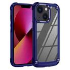 For iPhone 14 TPU + PC Lens Protection Phone Case (Blue) - 1