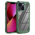 For iPhone 14 TPU + PC Lens Protection Phone Case (Green) - 1