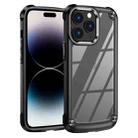 For iPhone 14 Pro TPU + PC Lens Protection Phone Case (Black) - 1