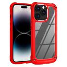 For iPhone 14 Pro TPU + PC Lens Protection Phone Case (Red) - 1