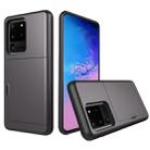 For Galaxy S20 Ultra Shockproof Rugged Armor Protective Case with Card Slot(Grey) - 1