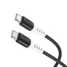 hoco 60W X82 3A USB-C / Type-C to USB-C / Type-C Silicone Charging Data Cable,Length: 1m(Black) - 1