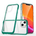 For iPhone 14 Plus Clear Acrylic + PC + TPU Shockproof Phone Case  (Dark Green) - 1