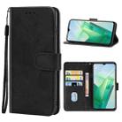 For vivo T2x Leather Phone Case(Black) - 1