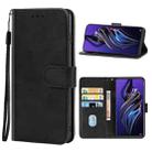 For Tecno Pova 3 Leather Phone Case(Black) - 1