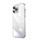 For iPhone 13 Pro Max Transparent Electroplated PC Phone Case (Silver) - 1