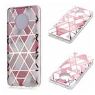 For Huawei Mate 30 Plating Marble Pattern Soft TPU Protective Case(Pink) - 1