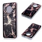 For Huawei Mate 30 Plating Marble Pattern Soft TPU Protective Case(Black Gold) - 1
