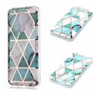 For Huawei Mate 30 Lite / nova 5i Pro Plating Marble Pattern Soft TPU Protective Case(Green White) - 1