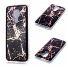 For Huawei Mate 30 Lite / nova 5i Pro Plating Marble Pattern Soft TPU Protective Case(Black Gold) - 1