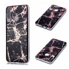 For Huawei P30 lite Plating Marble Pattern Soft TPU Protective Case(Black Gold) - 1