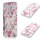 For Huawei Mate 20 lite Plating Marble Pattern Soft TPU Protective Case(Pink) - 1