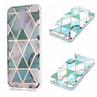 For Huawei Mate 20 lite Plating Marble Pattern Soft TPU Protective Case(Green White) - 1