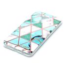 For Huawei Mate 20 lite Plating Marble Pattern Soft TPU Protective Case(Green White) - 3