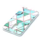 For Huawei Mate 20 lite Plating Marble Pattern Soft TPU Protective Case(Green White) - 4