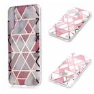 For Huawei Honor 10 Lite Plating Marble Pattern Soft TPU Protective Case(Pink) - 1