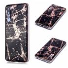 For Huawei P20 Pro Plating Marble Pattern Soft TPU Protective Case(Black Gold) - 1