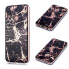 For Huawei P20 lite /  nova 3e Plating Marble Pattern Soft TPU Protective Case(Black Gold) - 1