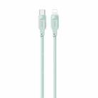 USAMS US-SJ566 Type-C / USB-C to 8 Pin PD 20W Fast Charing Data Cable with Light, Length: 1.2m(Green) - 1