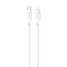 USAMS US-SJ566 Type-C / USB-C to 8 Pin PD 20W Fast Charing Data Cable with Light, Length: 1.2m(White) - 1